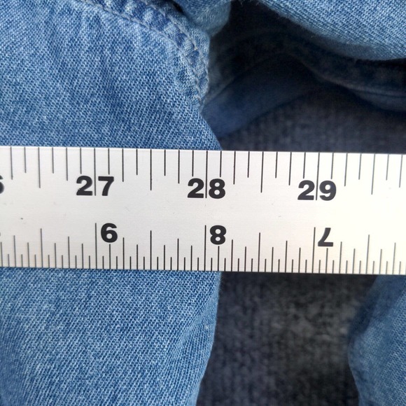 Croft & Barrow Men's Quilt Lined Denim Jacket Blue XXL Snap Button - Picture 15 of 15